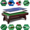 Stoly Do Gry Hop-Sport | Stol Bilardowy Splywowyvip Extra 8 Ftwisnia/Zielonyz Nakladka Ping-Pong/Cymbergaj