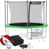 Dom I Ogrod Hop-Sport | Trampolina 10Ft (305Cm)Zielona Z Siatka Wewnetrzna - 3 Nogi