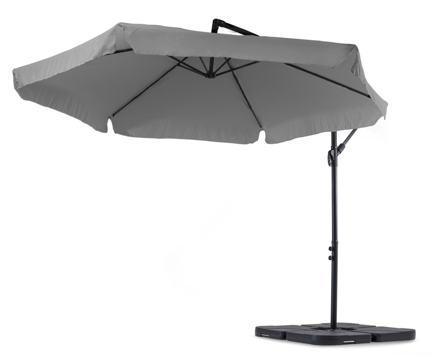 Dom I Ogrod Hop-Sport | Parasol Ogrodowy Z Podstawaempoli 300Cm Szary