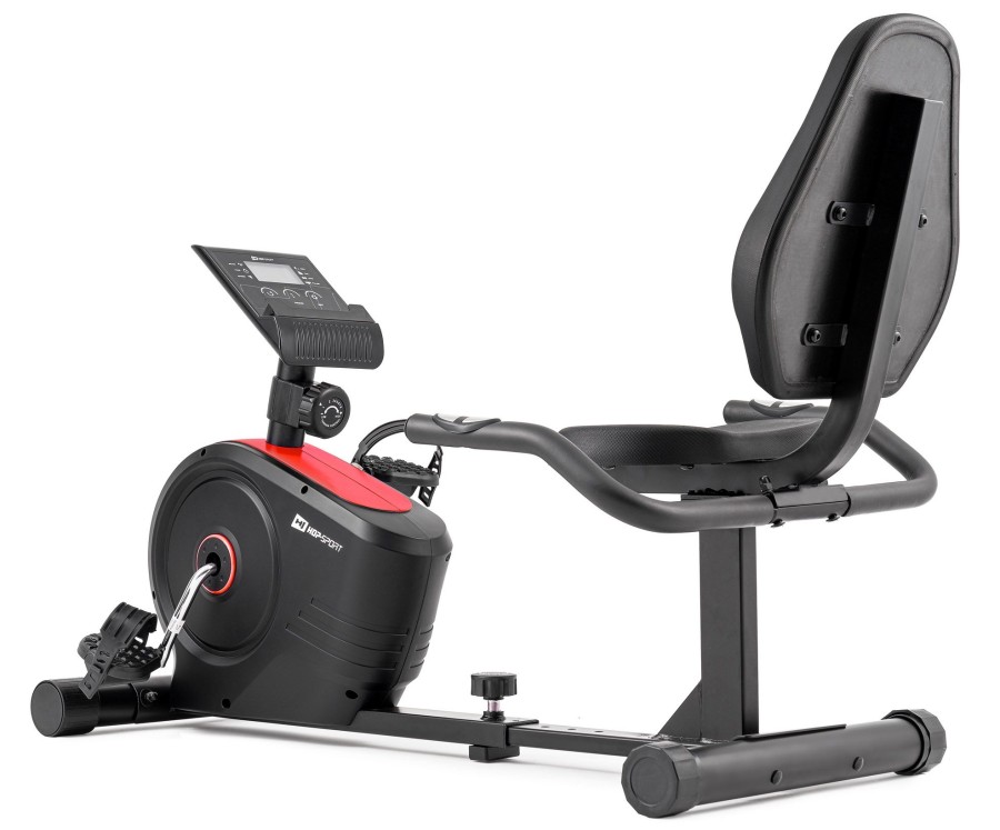 Sprzet Fitness Hop-Sport | Rower Lezacy Magnetyczny Hs-2050L Beat Czerwony