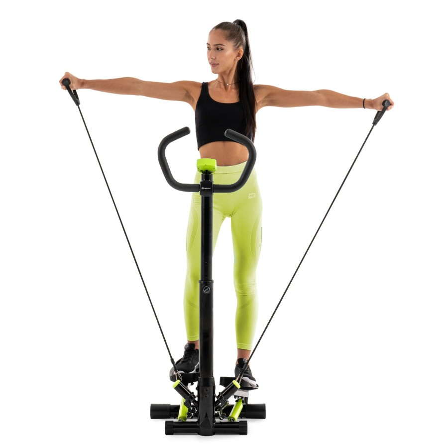 Sprzet Fitness Hop-Sport | Stepper Skretny Z Kolumnahs-055S Noblelimonkowy