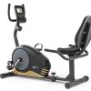 Sprzet Fitness Hop-Sport | Rower Lezacyhs-040L Rootczarny-Zloty