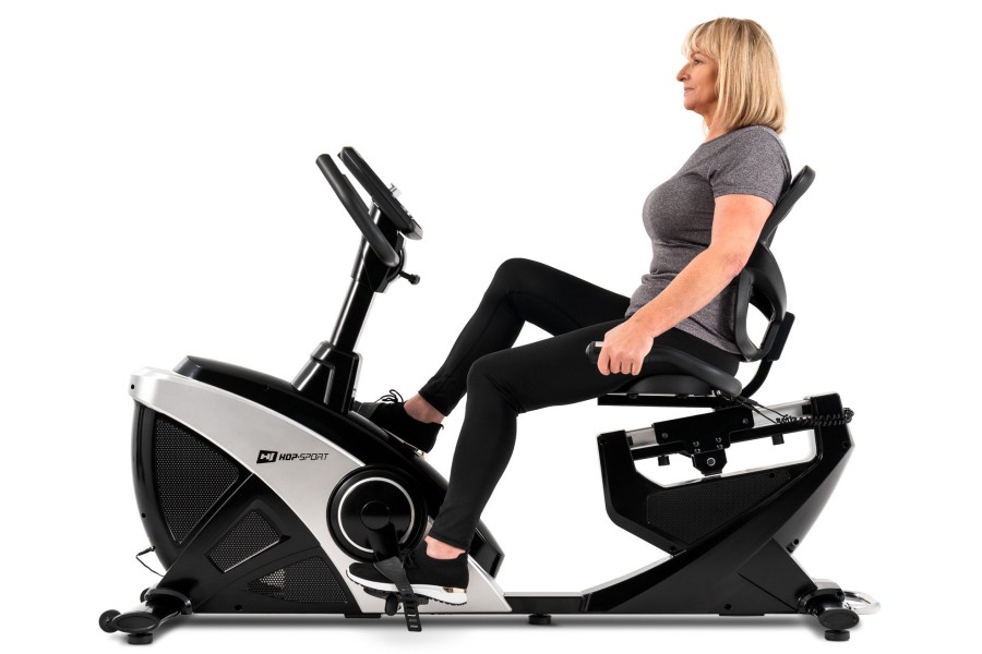 Sprzet Fitness Hop-Sport | Rower Lezacy Hs-070L Helixsrebrny+Mata