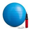 Akcesoria Fitness Hop-Sport | Pilka Fitness Z Wypustkami65 Cm Z Pompka -Niebieska