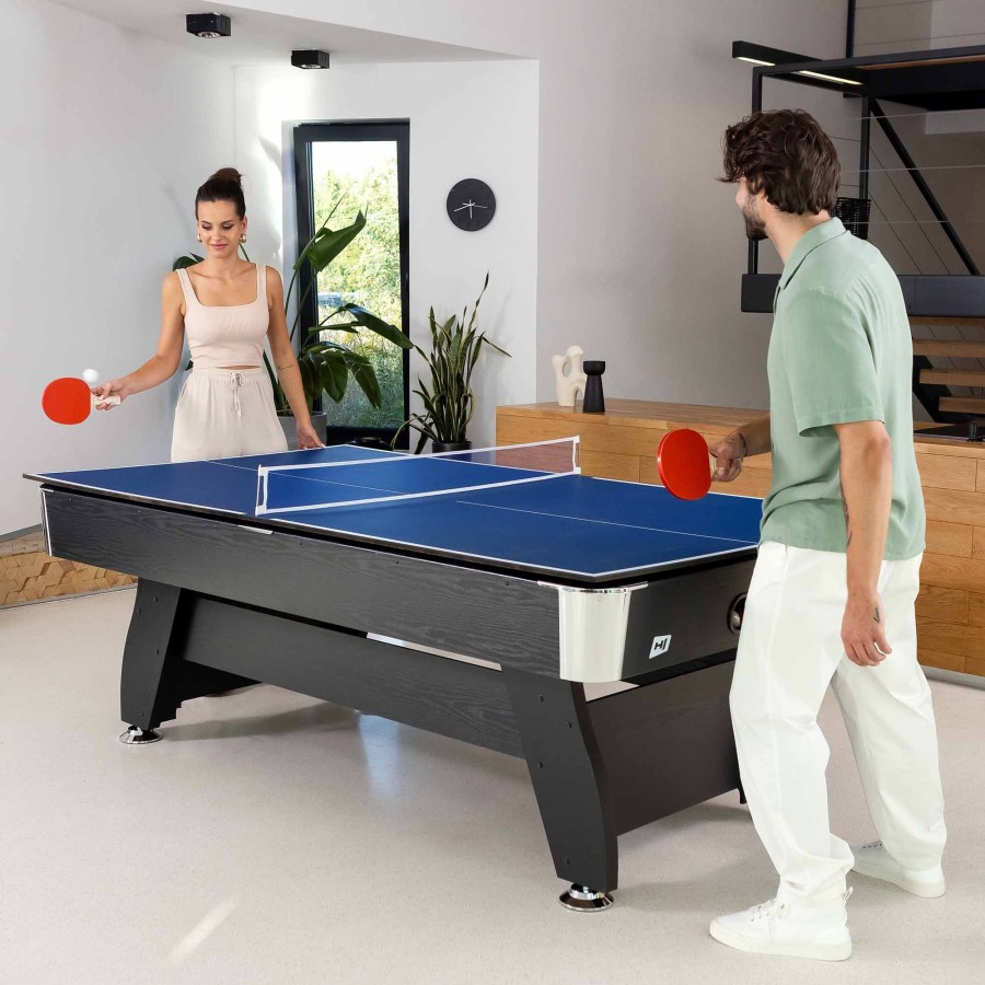 Stoly Do Gry Hop-Sport | Stol Bilardowy Splywowyvip Extra 9 Ftczarno/Szaryz Nakladka Ping-Pong/Blat