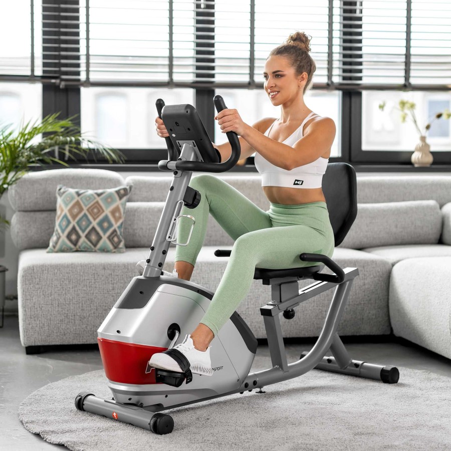 Sprzet Fitness Hop-Sport | Rower Lezacy Magnetycznyhs-035L Solosrebrny