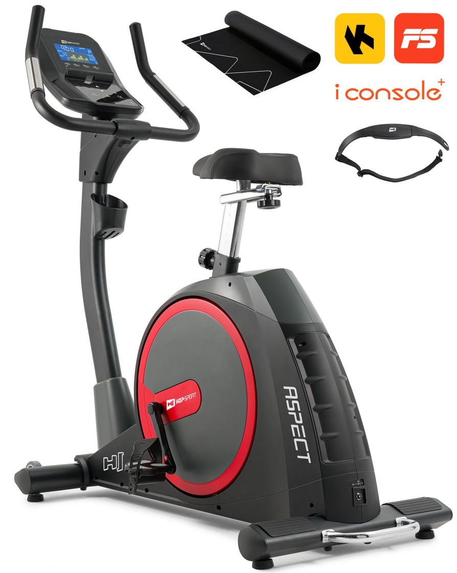 Sprzet Fitness Hop-Sport | Rower Elektryczno-Magnetycznyhs-300H Aspect+Pas Telemetryczny + Mata