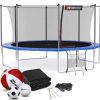 Dom I Ogrod Hop-Sport | Trampolina 14Ft (427Cm) Niebieska Z Siatka Wewnetrzna