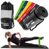 Akcesoria Fitness Hop-Sport | Zestaw Tasm Oporowych 600X50 Mm+Mata Fitness 1Cm Z Pokrowcem