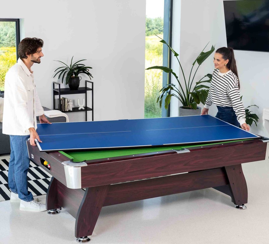 Stoly Do Gry Hop-Sport | Stol Bilardowy Splywowyvip Extra 9 Ftwisnia/Zielonyz Nakladka Ping-Pong/Blat