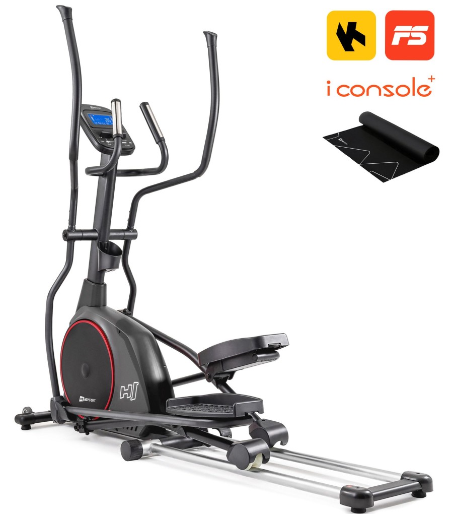 Sprzet Fitness Hop-Sport | Orbitrek Elektryczno-Magnetyczny Hs-095Cf Prizm Szary + Mata