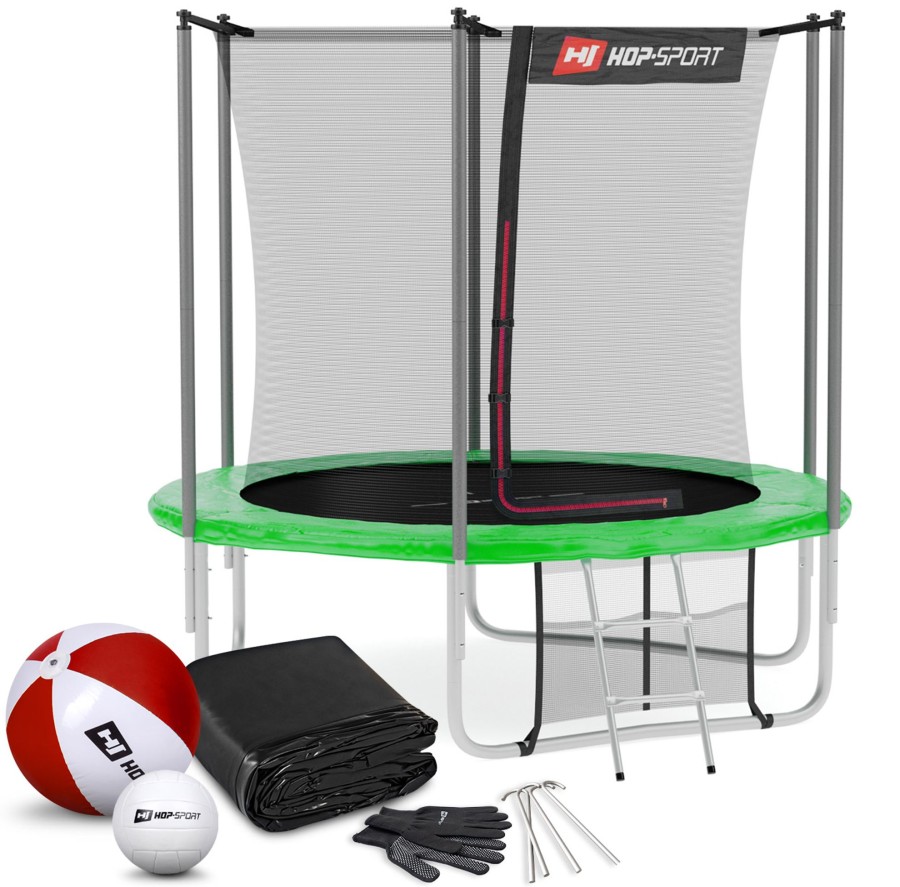 Dom I Ogrod Hop-Sport | Trampolina8Ft (244Cm)Zielona Z Siatka Wewnetrzna