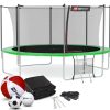 Dom I Ogrod Hop-Sport | Trampolina14Ft (427Cm)Zielona Z Siatka Wewnetrzna