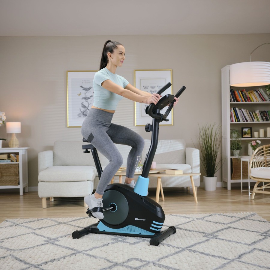 Sprzet Fitness Hop-Sport | Rower Magnetyczny Hs-2080 Spark Czarno-Turkusowy