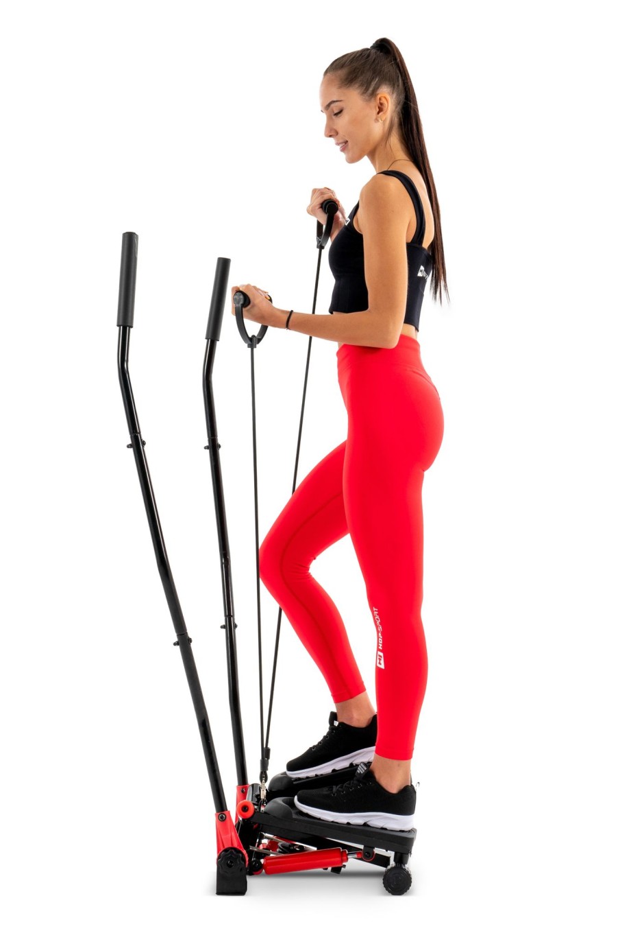 Sprzet Fitness Hop-Sport | Stepper Skretny Z Ramionamihs-045S Slimczerwony