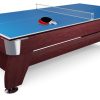 Stoly Do Gry Hop-Sport | Nakladka Na Stol Bilardowy Vip Extra Ping-Pong Blat 7Ft Wisnia