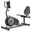 Sprzet Fitness Hop-Sport | Rower Lezacyhs-040L Rootczarny-Srebrny