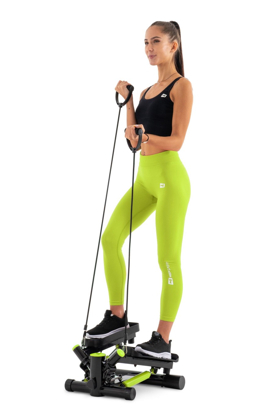 Sprzet Fitness Hop-Sport | Stepper Skretnyhs-035S Joy Limonkowy