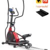 Sprzet Fitness Hop-Sport | Orbitrek Elektryczno-Magnetyczny Hs-095Cf Prizmczarny + Mata