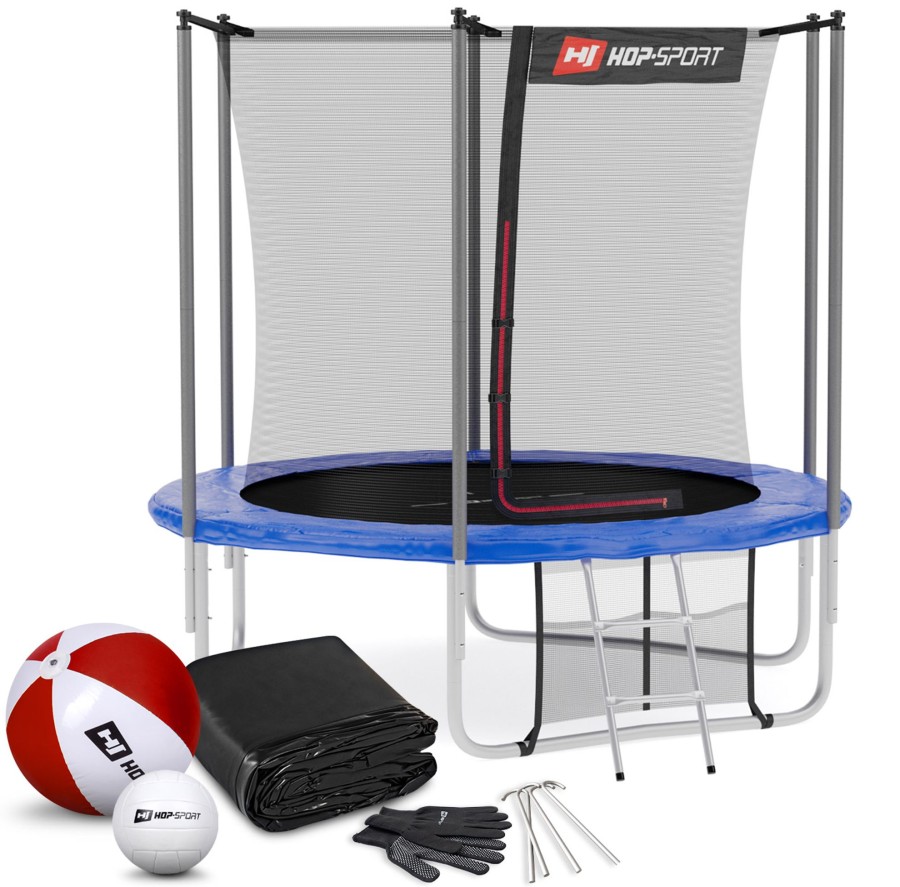 Dom I Ogrod Hop-Sport | Trampolina8Ft (244Cm)Niebieska Z Siatka Wewnetrzna