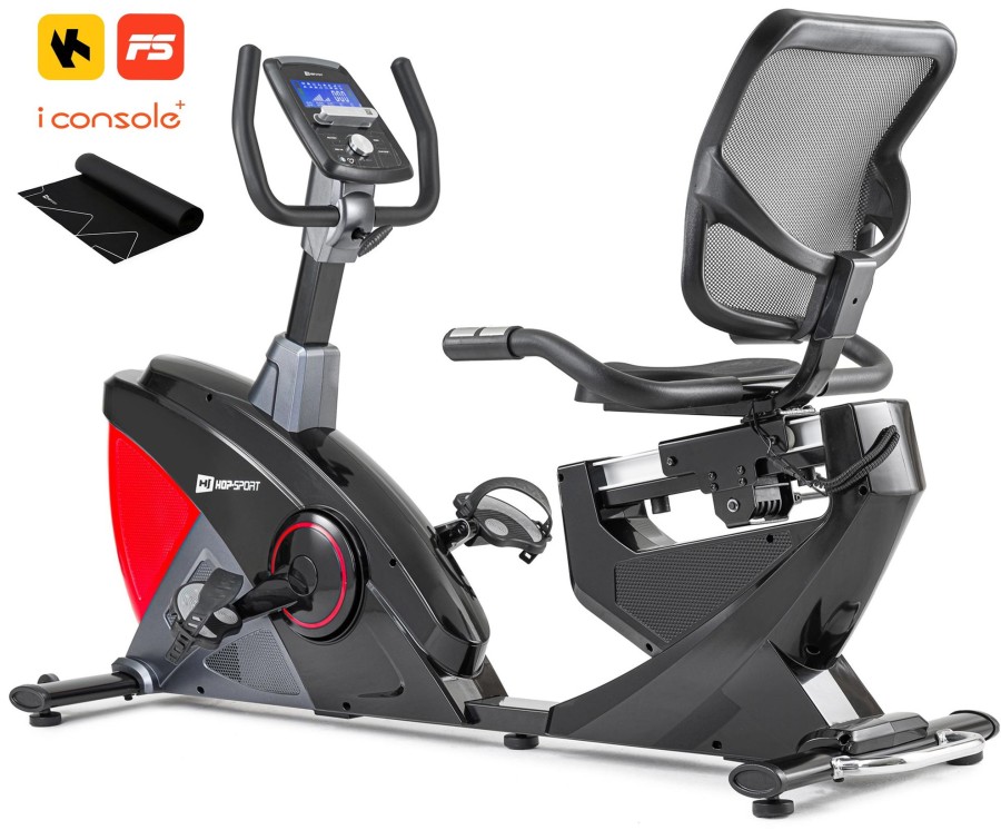 Sprzet Fitness Hop-Sport | Rower Lezacy Hs-070L Helixczerwony+Mata