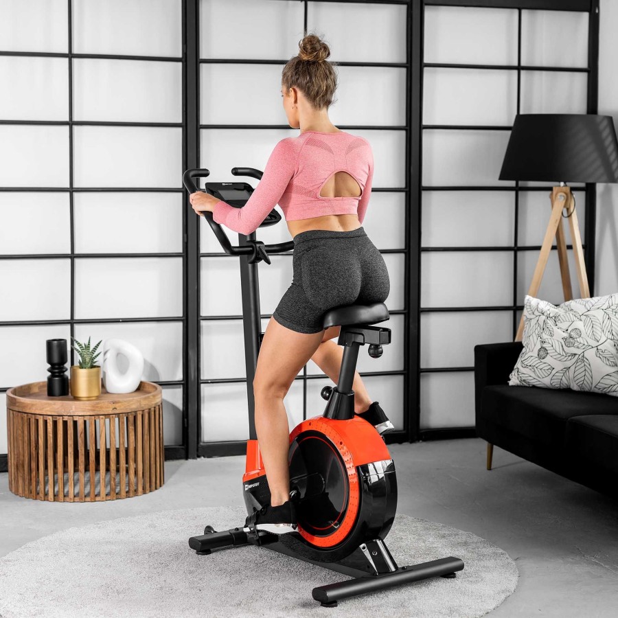 Sprzet Fitness Hop-Sport | Rower Elektryczno-Magnetyczny Hs-060H Exige Czerwony