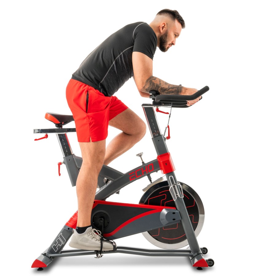 Sprzet Fitness Hop-Sport | Rower Spiningowy Indoor Cycling Hs-055Ic Echo Z Wolnym Biegiem