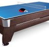 Stoly Do Gry Hop-Sport | Nakladka Na Stol Bilardowy Vip Extra Ping-Pong Blat 7Ft Brazowa