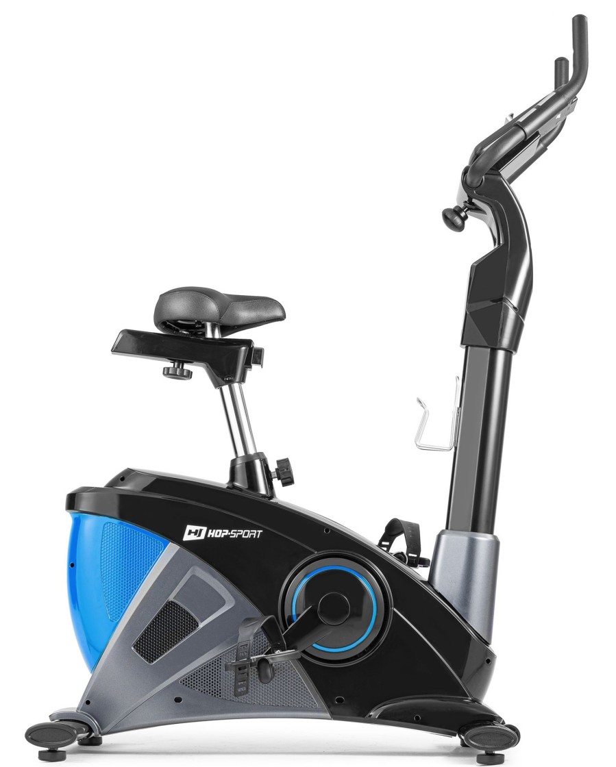 Sprzet Fitness Hop-Sport | Rower Elektryczno-Magnetyczny Hs-090H Apollo Niebieski + Mata