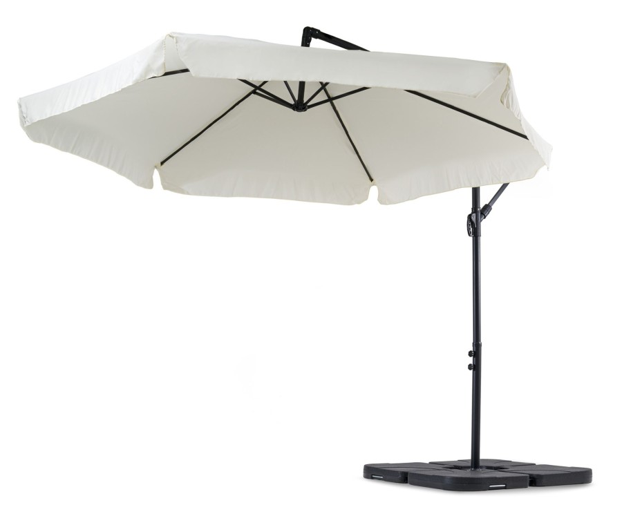 Dom I Ogrod Hop-Sport | Parasol Ogrodowy Z Podstawaempoli 300Cm Kremowy